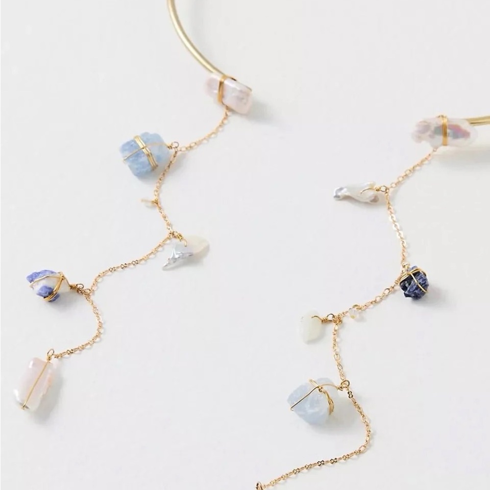 Ariana Ost Dripping Stones Open Air Healing Crystal Necklace